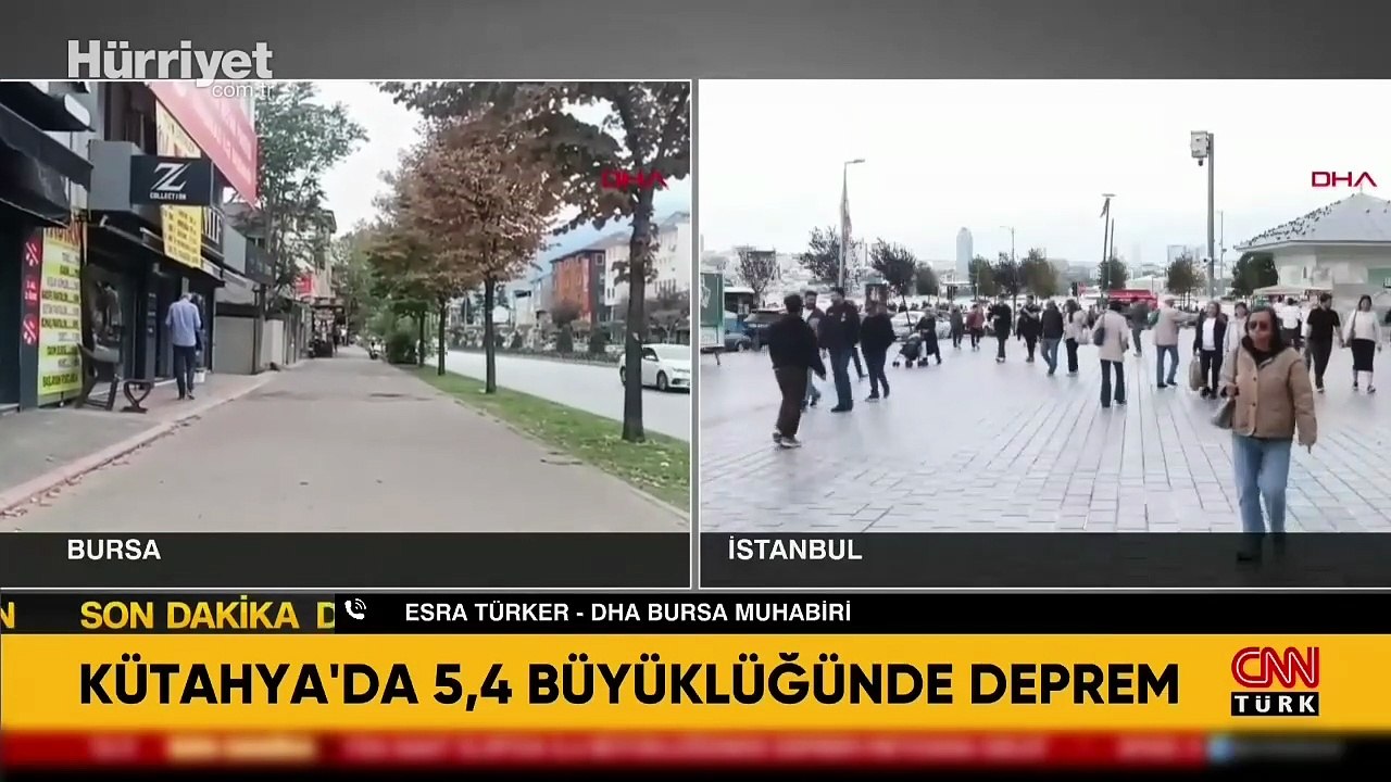 DHA Bursa Muhabiri Esra Türker deprem sonrası bölgeden bilgiler aktardı