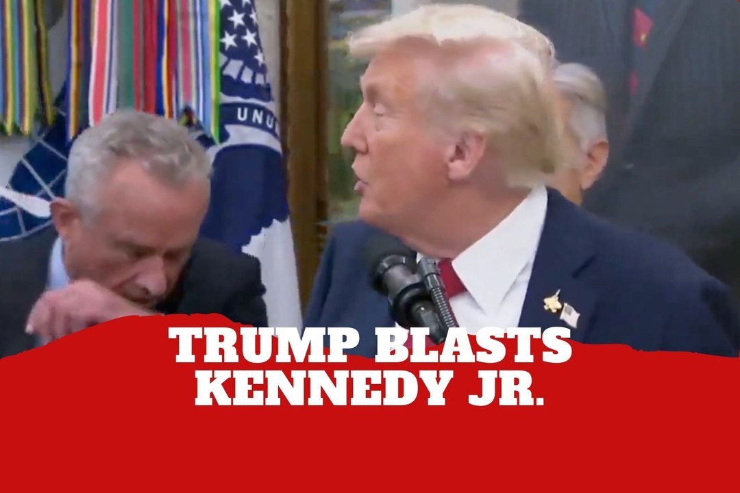 Donald Trump blasts Robert F. Kennedy Jr. during a public event at the White House