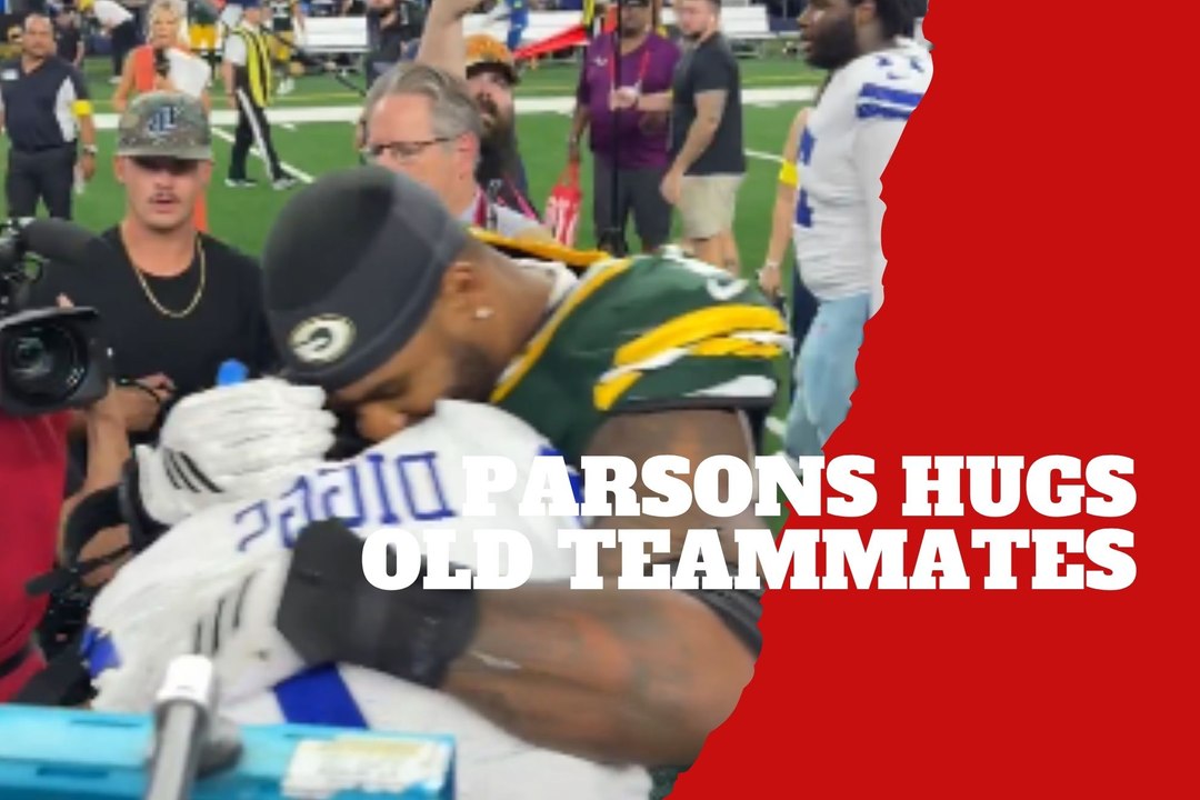 Micah Parsons shares emotional reunion with Cowboys