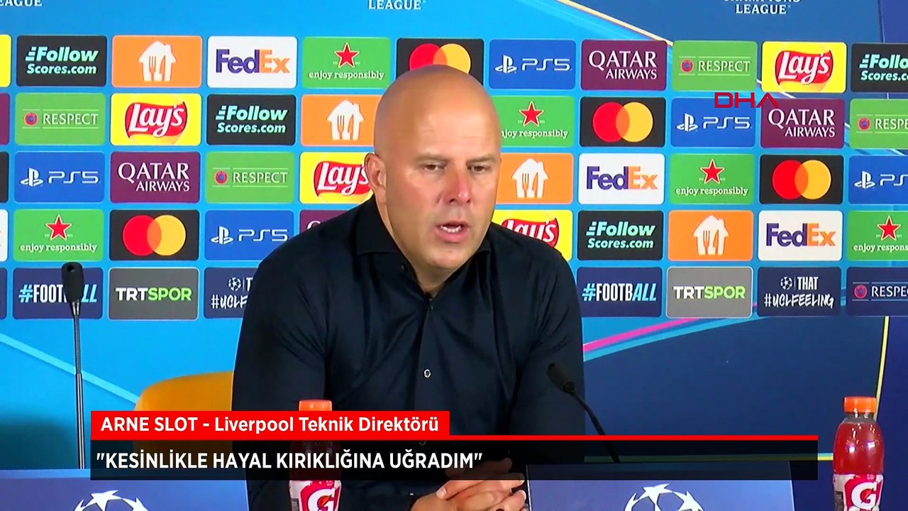 Liverpool Teknik Direktörü Arne Slot: Hayal kırklığına uğradık