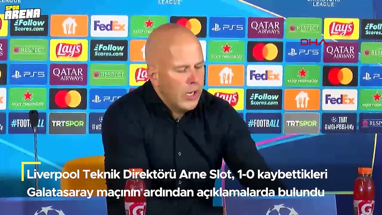 Galatasaray-Liverpool maçı sonrası Arne Slot’tan penaltı açıklaması