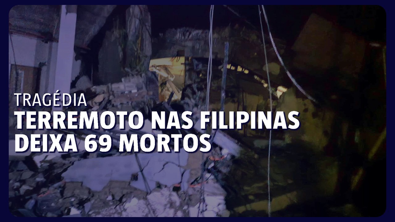 Terremoto nas Filipinas já soma 69 mortos e dezenas de feridos