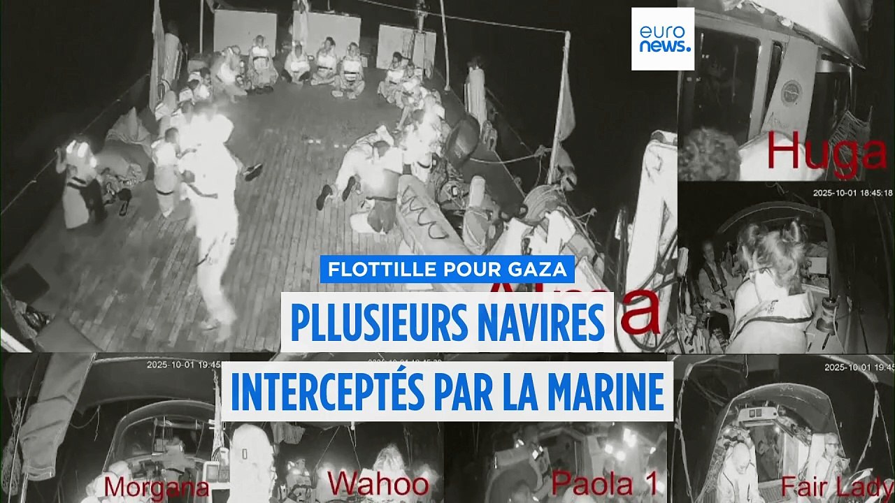 Flottille pour Gaza : plusieurs navires interceptés par la marine israélienne