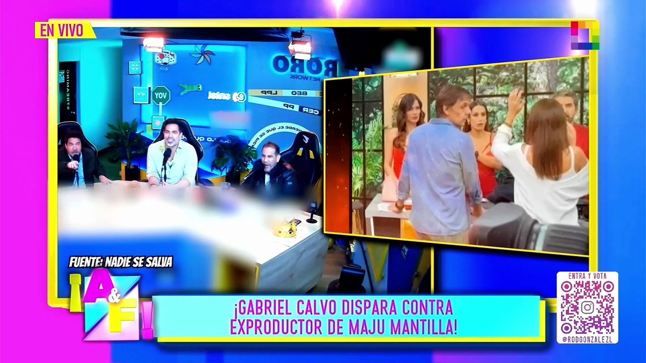 ¡GABRIEL CALVO DISPARA CONTRA EXPRODUCTOR DE MAJU MANTILLA! | Willax
