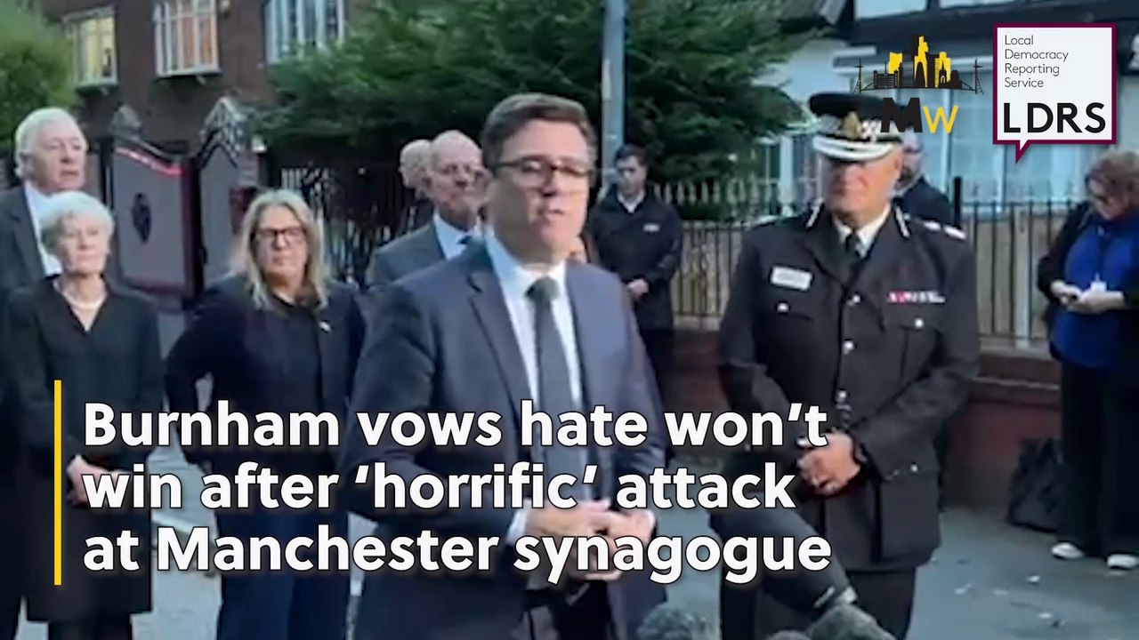 Greater Manchester mayor condemns 'horrific and traumatising' synagogue terror attack