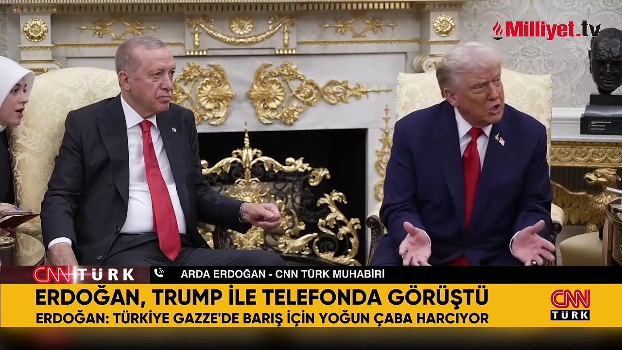 Son Dakika: Cumhurbaşkanı Erdoğan, ABD Başkanı Trump ile Görüştü