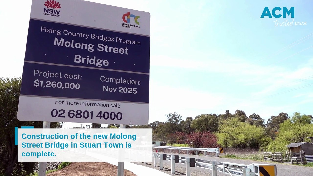 New Molong Street Bridge in Stuart Town, NSW | Daily Liberal | 2025