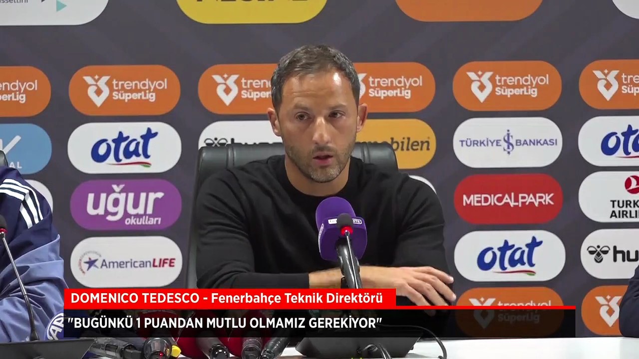 Domenico Tedesco: Bugün 1 Puanla Mutlu Olmamız Gerekir ⚽
