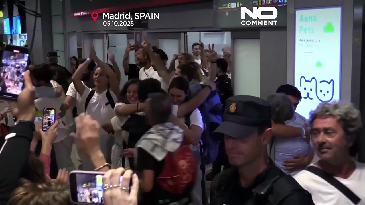 Spanish activists arrive home after Israel intercepts Gaza aid flotilla