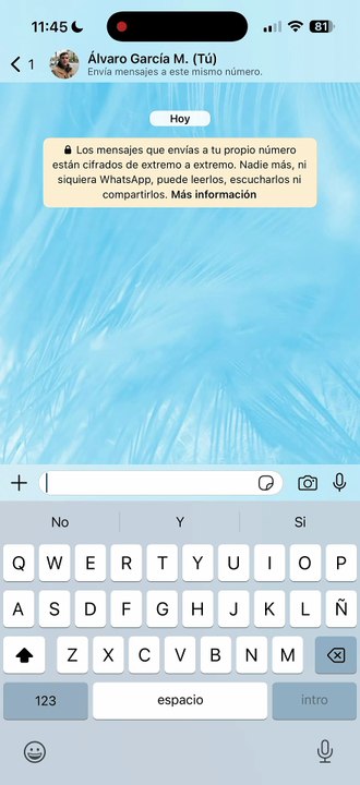 Escanear documentos en WhatsApp (iOS)