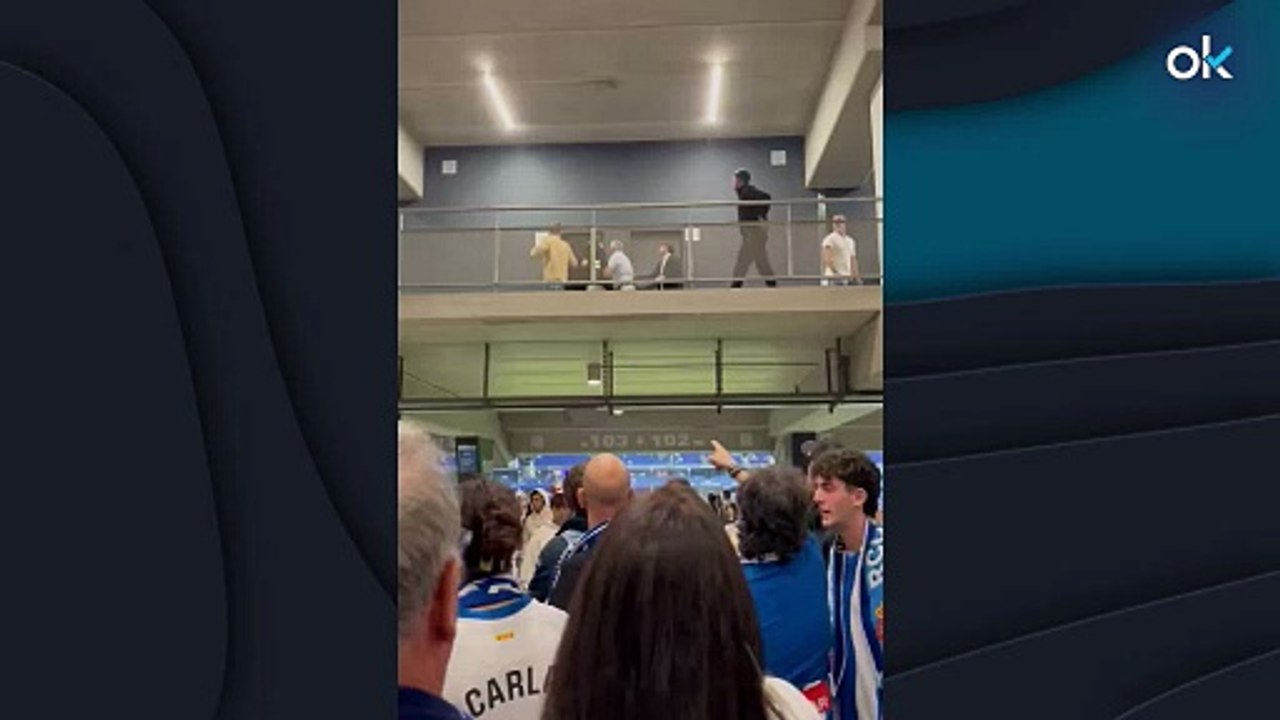 La brutal pelea entre aficionados del Espanyol y Betis en pleno palco del estadio
