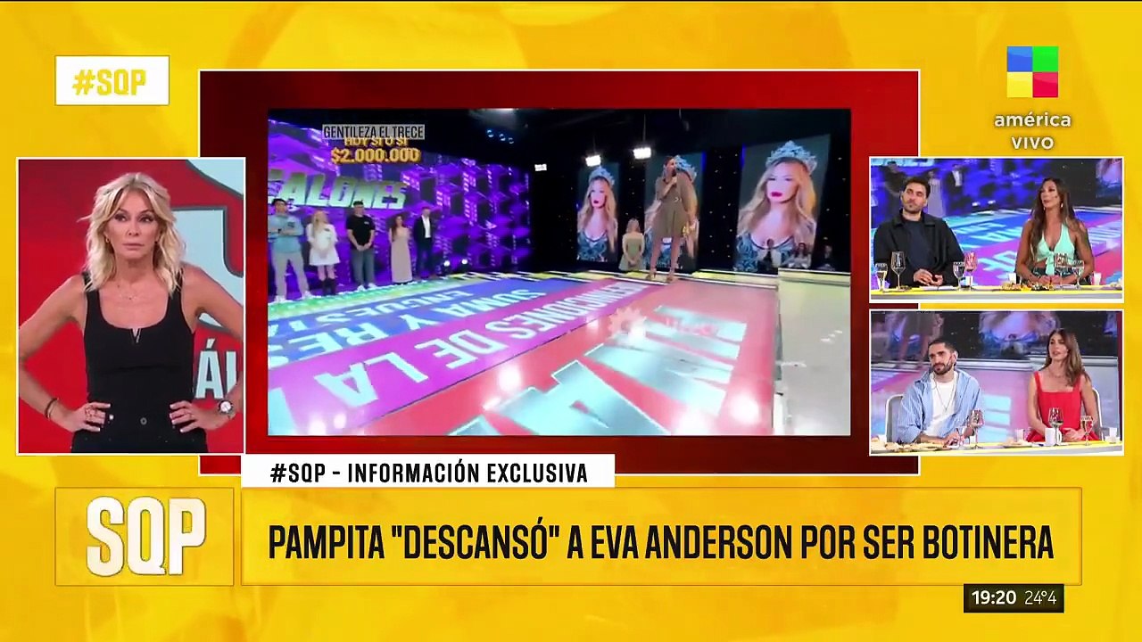 PAMPITA "DESCANSÓ" A EVANGELINA ANDERSON POR SER BOTINERA