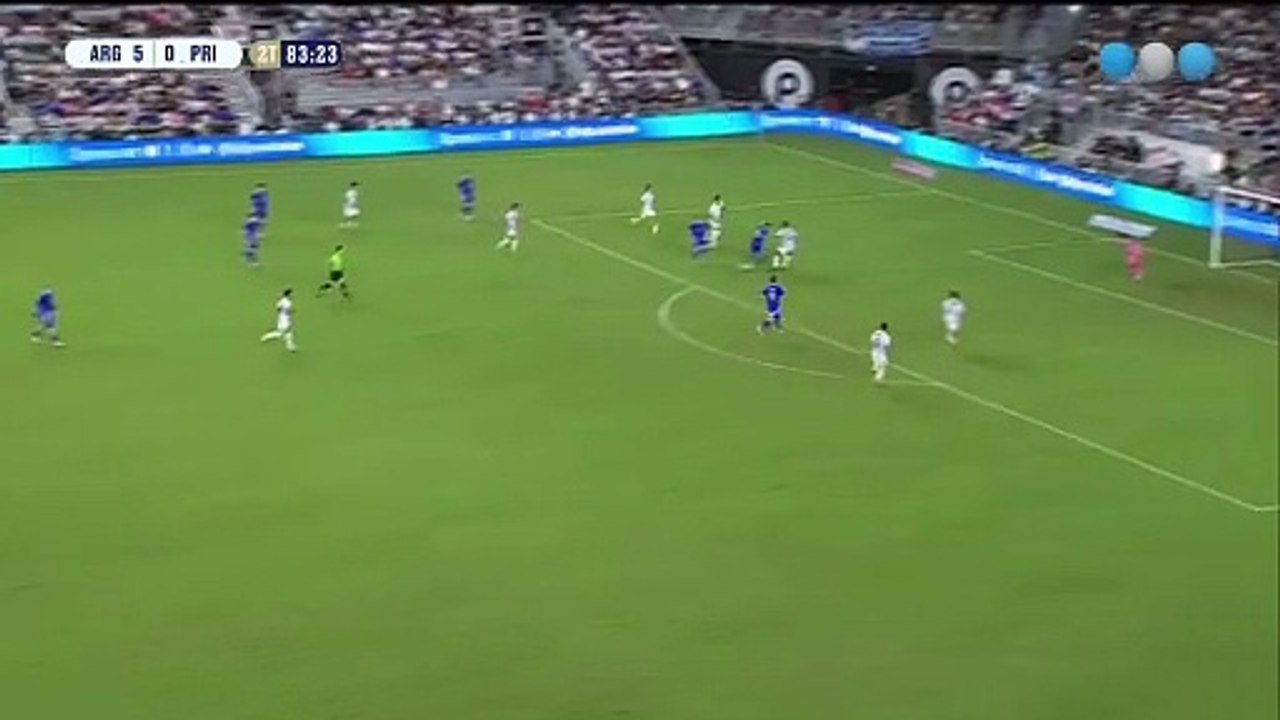 Argentina 6- Puerto Rico 0: gol de Lautaro Martínez