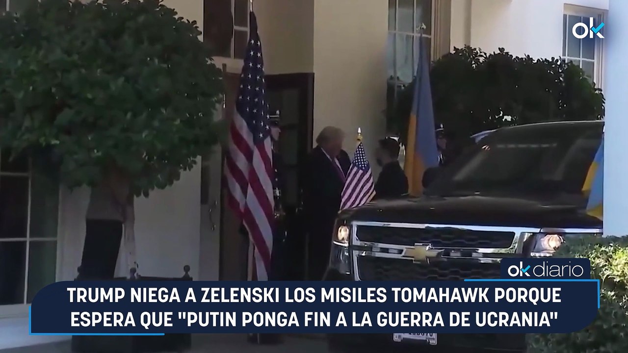 Trump niega a Zelenski los misiles Tomahawk porque espera que "Putin ponga fin a la guerra de Ucrania"