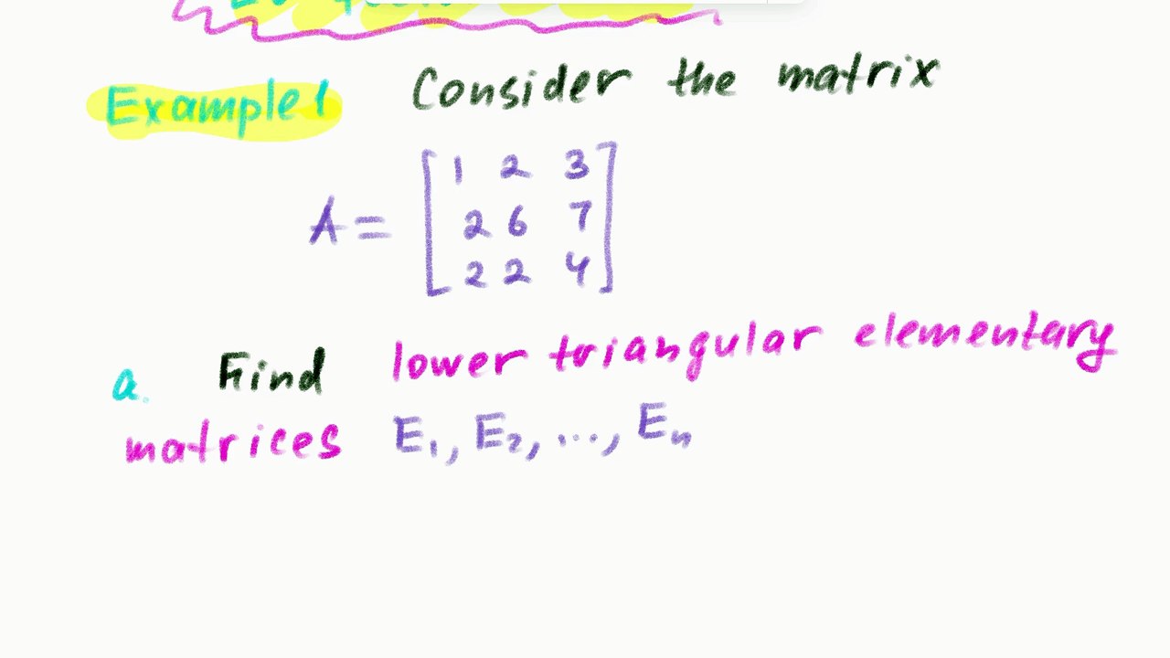 Dan Herbatschek - LU Factorization