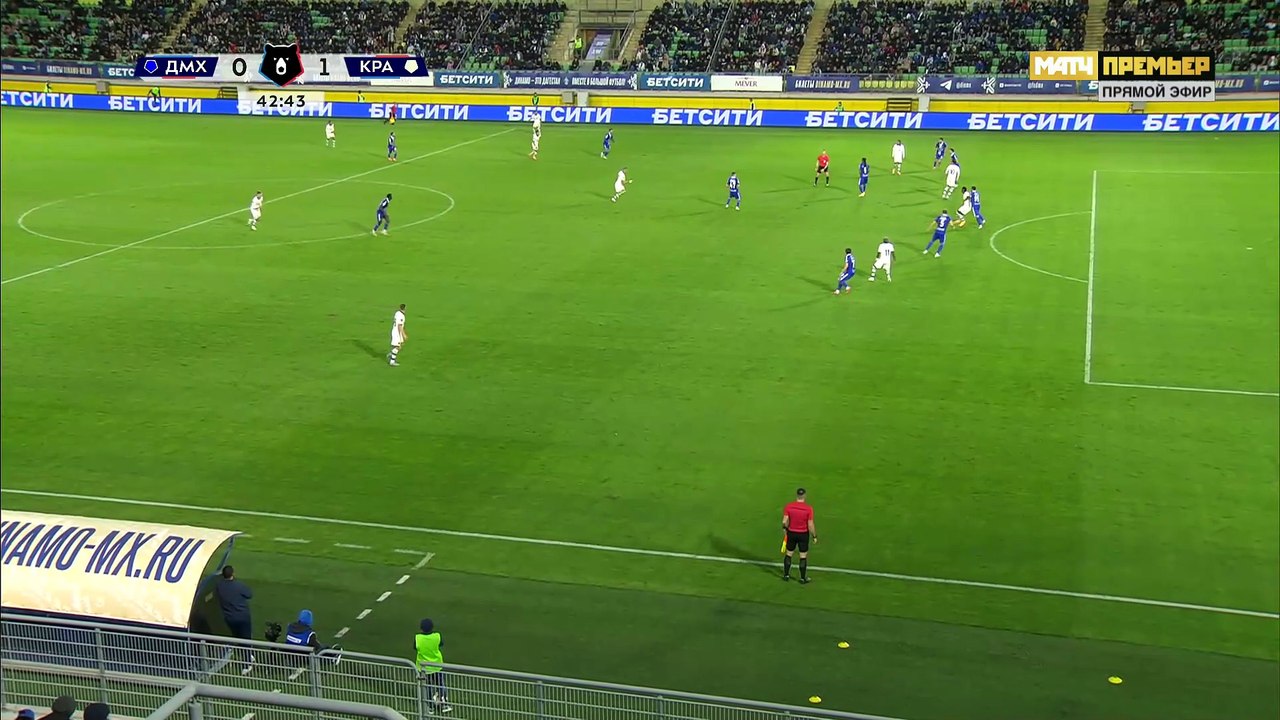Динамо Махачкала - Краснодар. 0 1. Гол Эдуарда Сперцяна видео . МИР Российская Премьер-Лига. Футбол