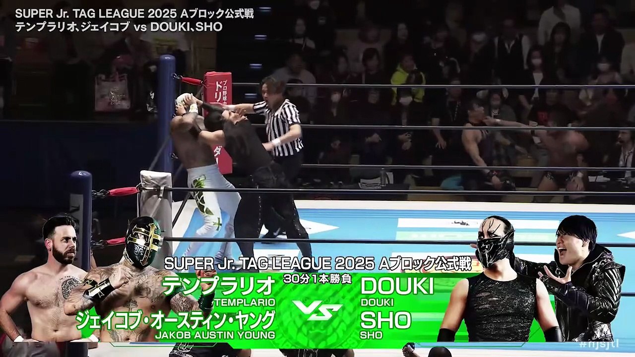 Jakob Austin Young & Templario vs. DOUKI & SHO - Super Junior Tag League 2025 Block A Match: NJPW Super Junior Tag League 2025 Day 1 (10/23/2025)
