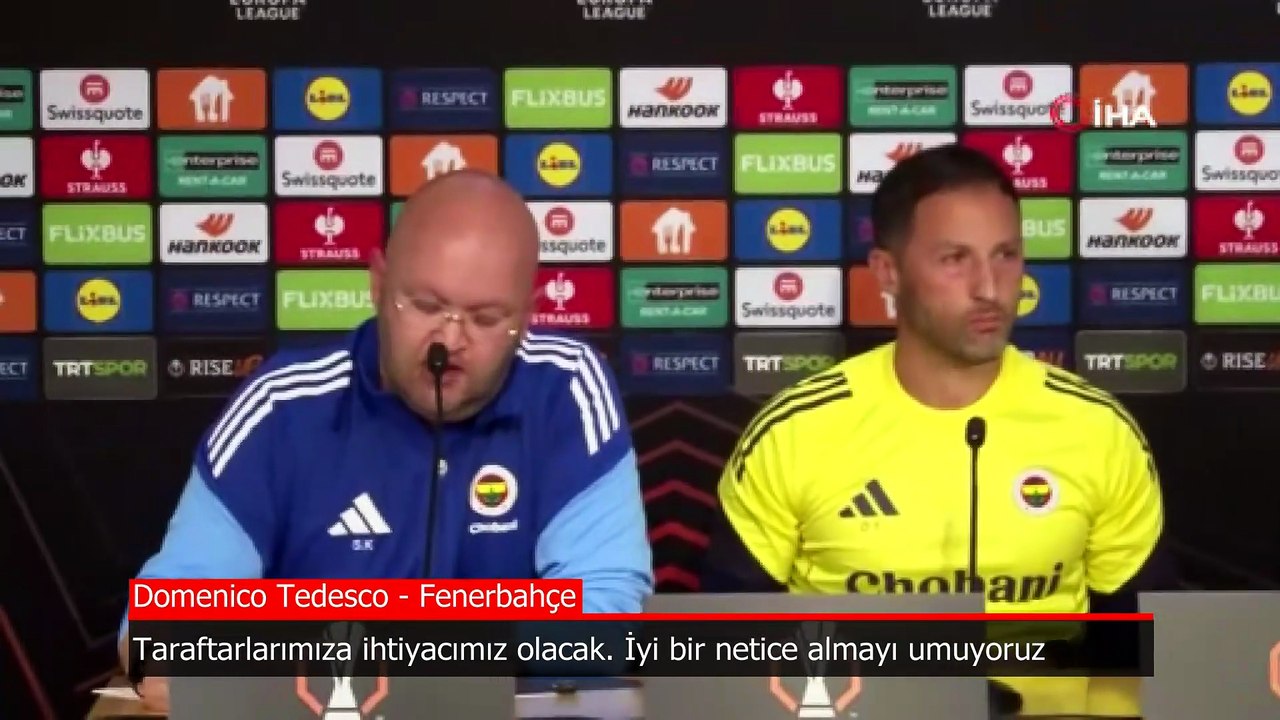 Domenico Tedesco: Taraftarlarımızın Desteğine İhtiyacımız Var ⚽