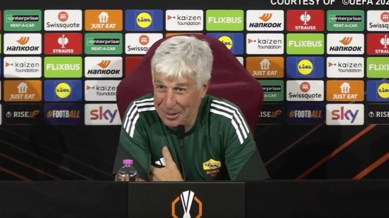 Gasperini scopre chi arbitra Roma-Viktoria Plzen: la reazione è da ridere