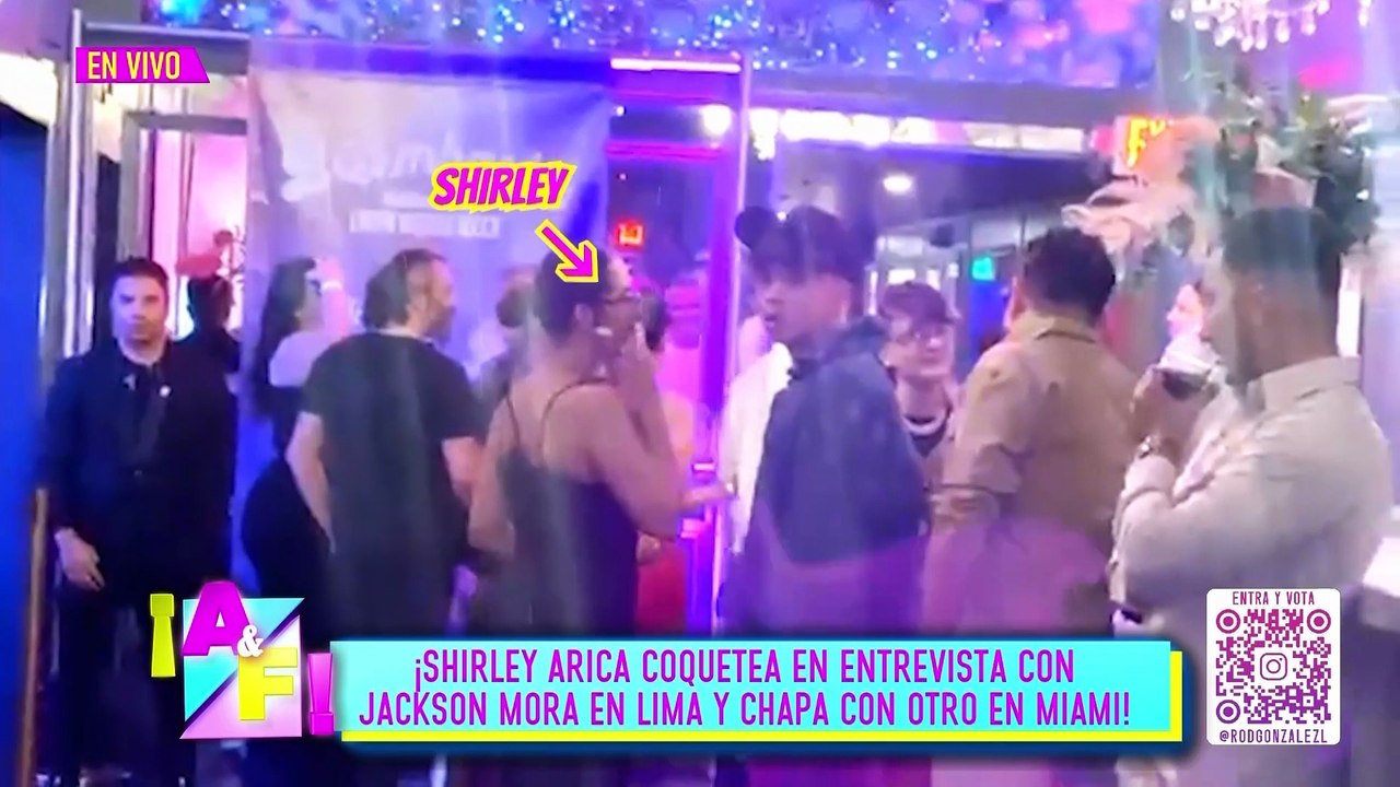 SHIRLEY ARICA COQUETEA CON JACKSON MORA | Willax