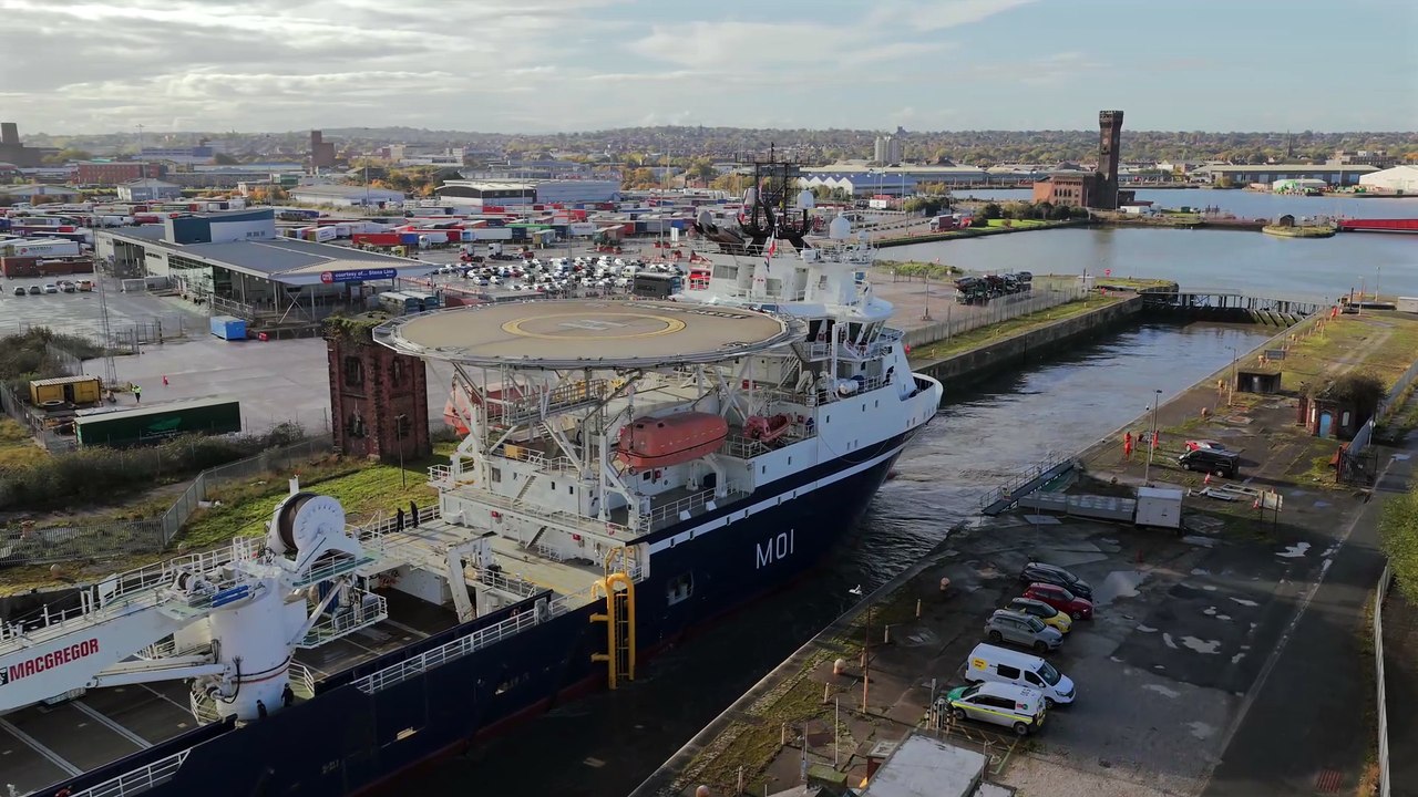 New Royal Navy ship HMS Stirling Castle sails for the first time