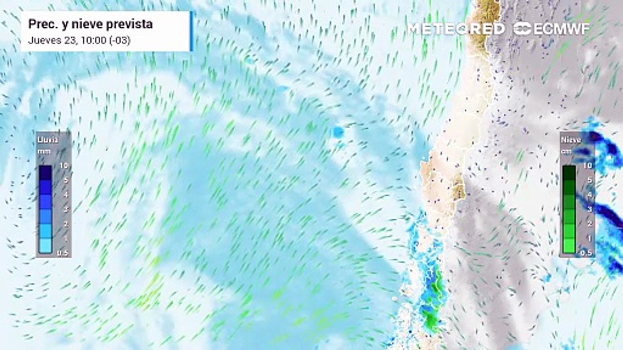 Lluvias y nieve regresan a Santiago