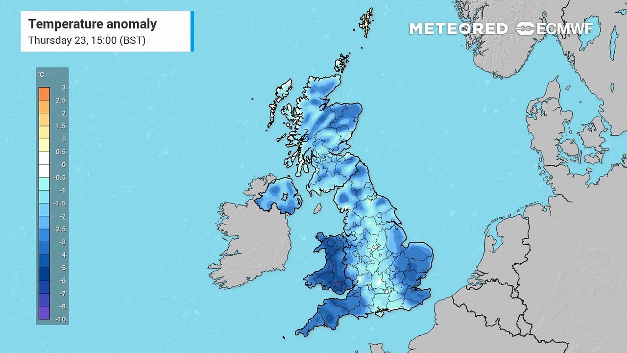 UK weather: Temperatures drop as polar air moves in
