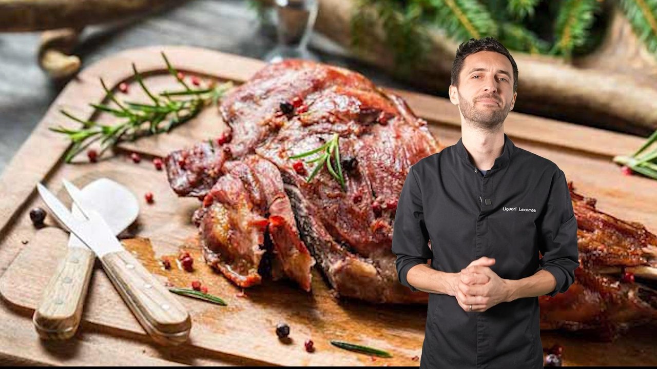 Gigot de chevreuil au four