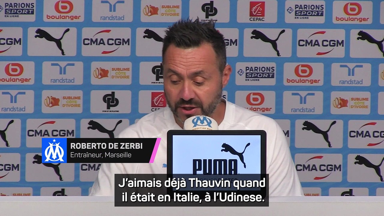 Roberto De Zerbi évoque Florian Thauvin