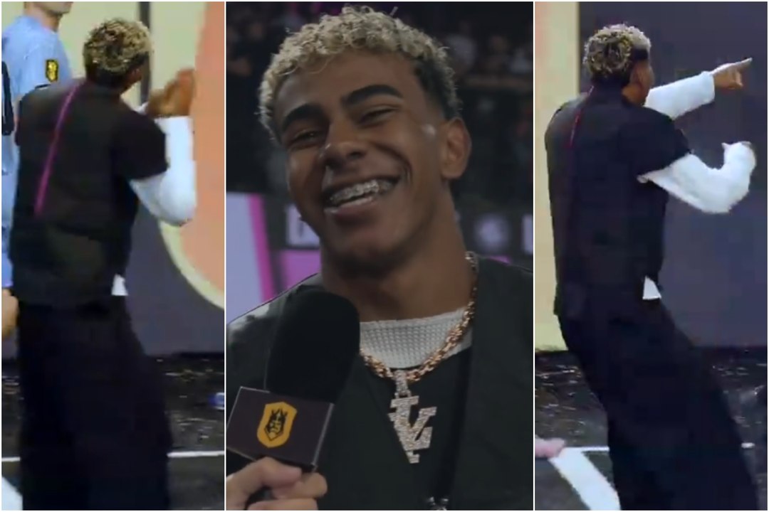 La reacción de Lamine Yamal tras ganar el partido a Ibai