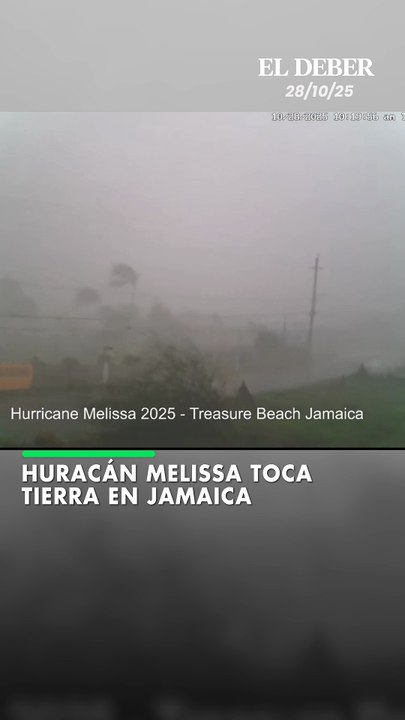 Huracán Melissa toca tierra en Jamaica