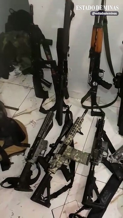 Armas são apreendidas pelo BOPE em megaoperação
