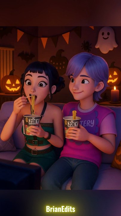 Huntrix and Saja Boys in Halloween, KPop Demon Hunters