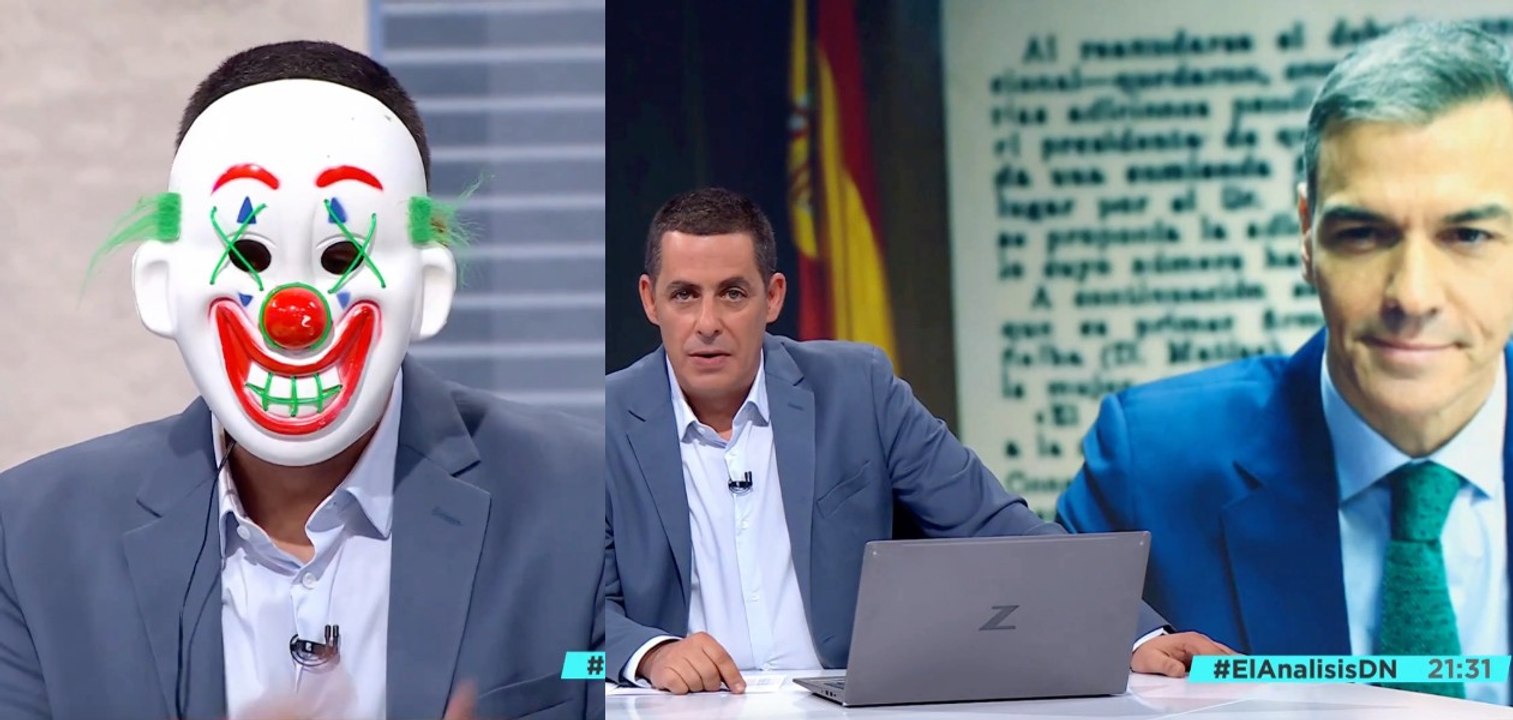 Antonio Naranjo trolea como nunca a Pedro Sánchez por sus payasadas en el Senado