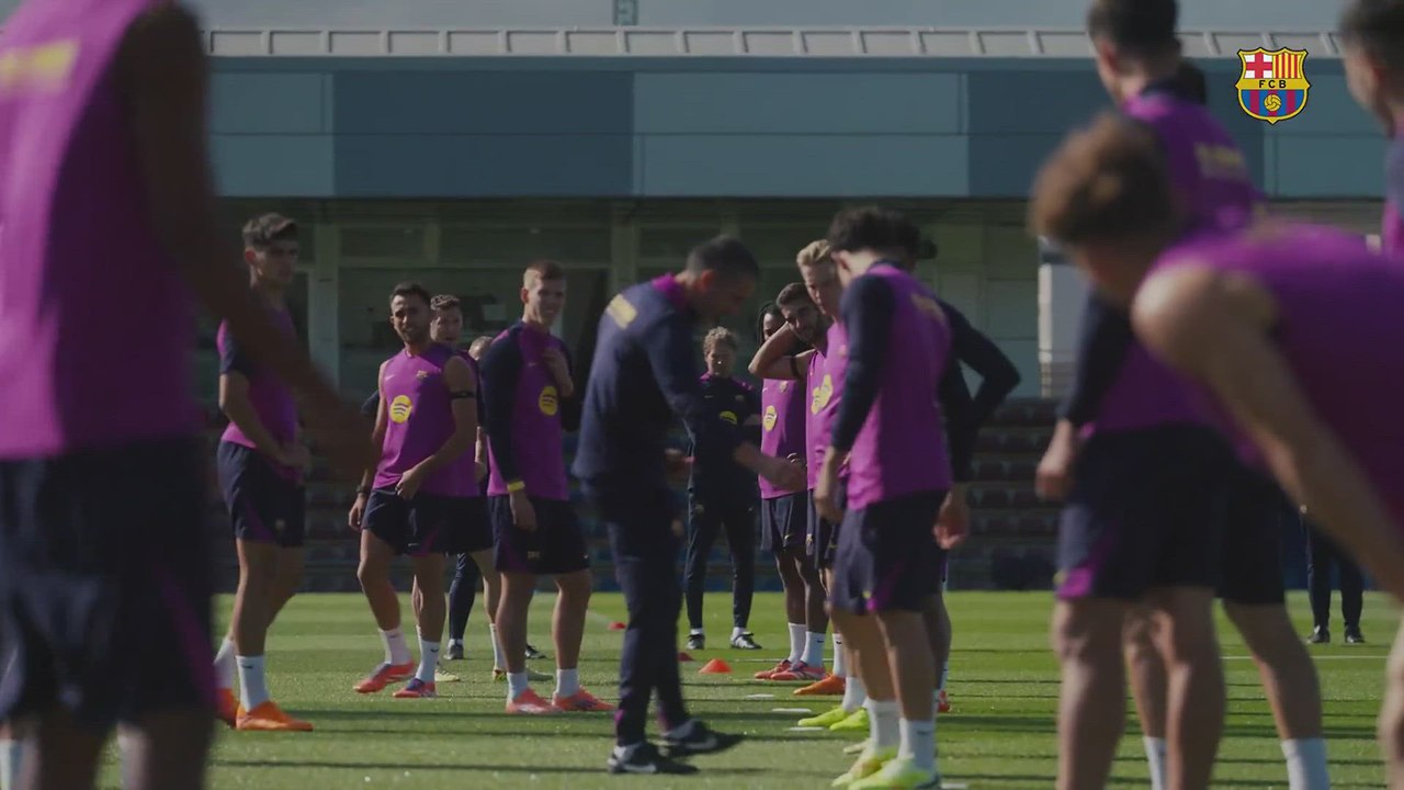 FC BARCELONA HOY | ENTRENAMIENTO COMPLETO con FLICK a los mandos