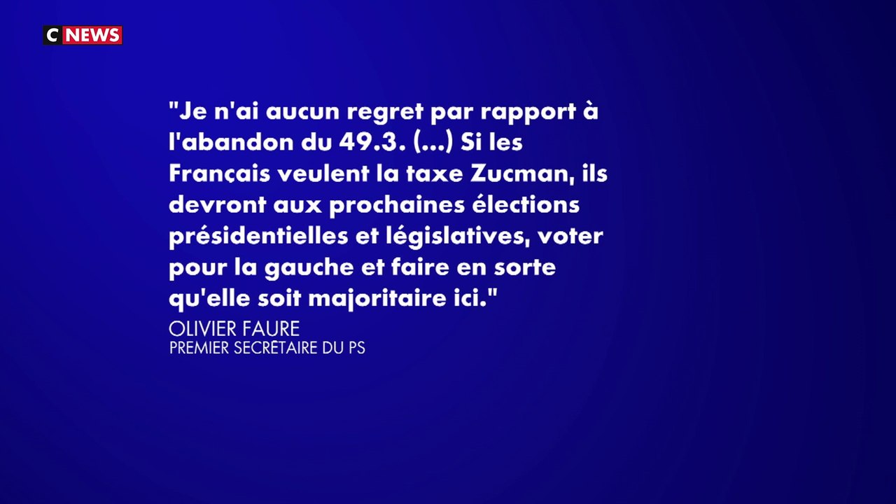 Taxe Zucman rejetée : réactions des partis politiques