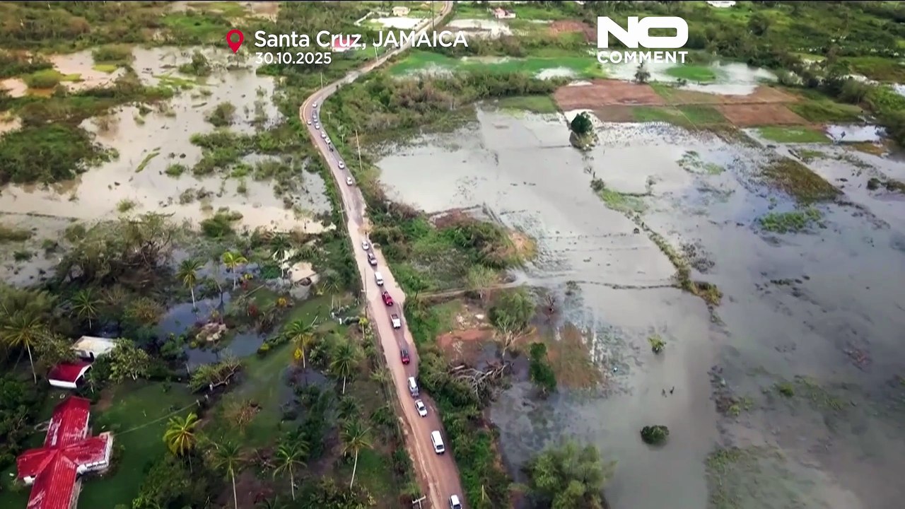 Hurricane Melissa: drone footage captures widespread destruction across the Caribbean