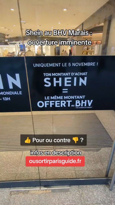 boutique shein ouverture imminente