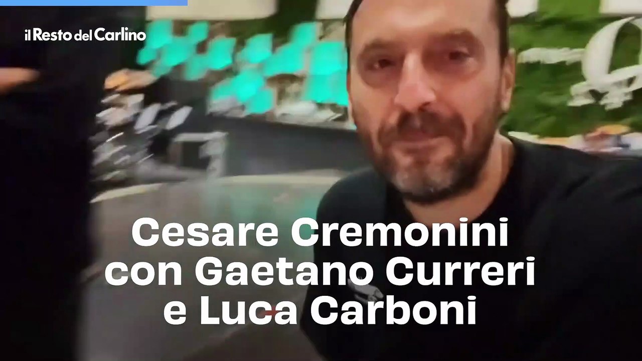 Cesare Cremonini con Gaetano Curreri e Luca Carboni: il video