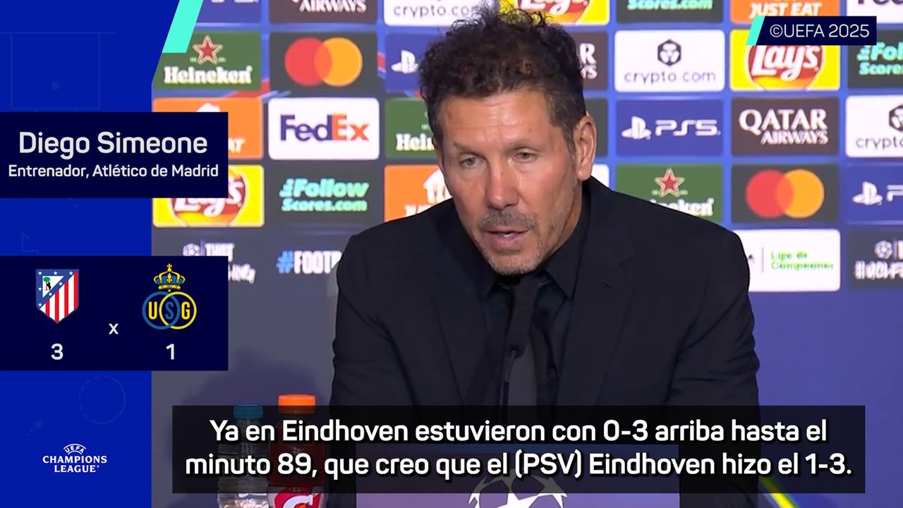 Simeone habla sobre Giuliano tras el Atlético de Madrid - Union Saint-Gilloise