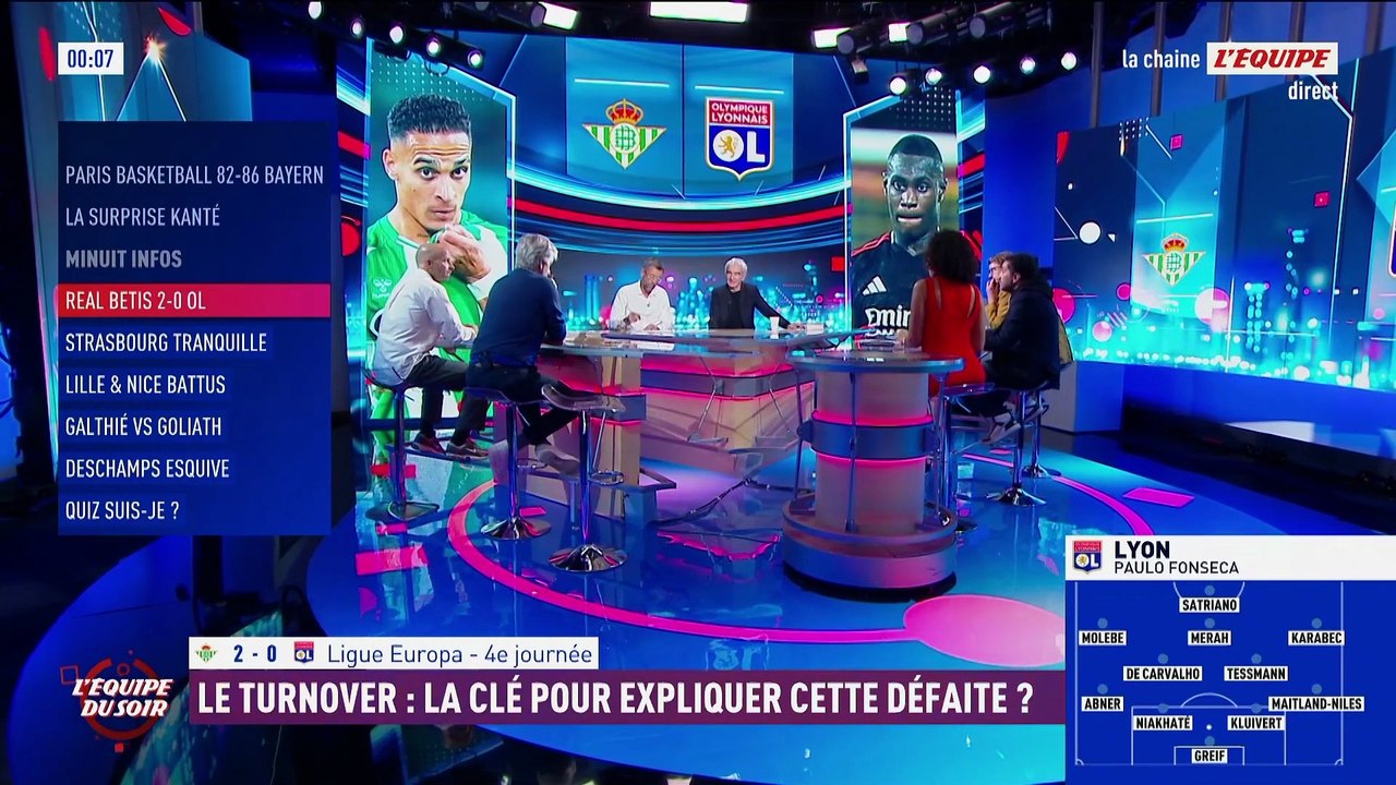 Un OL remodelé subit sa première défaite en C3 sur la pelouse du Betis Séville - Foot - Ligue Europa