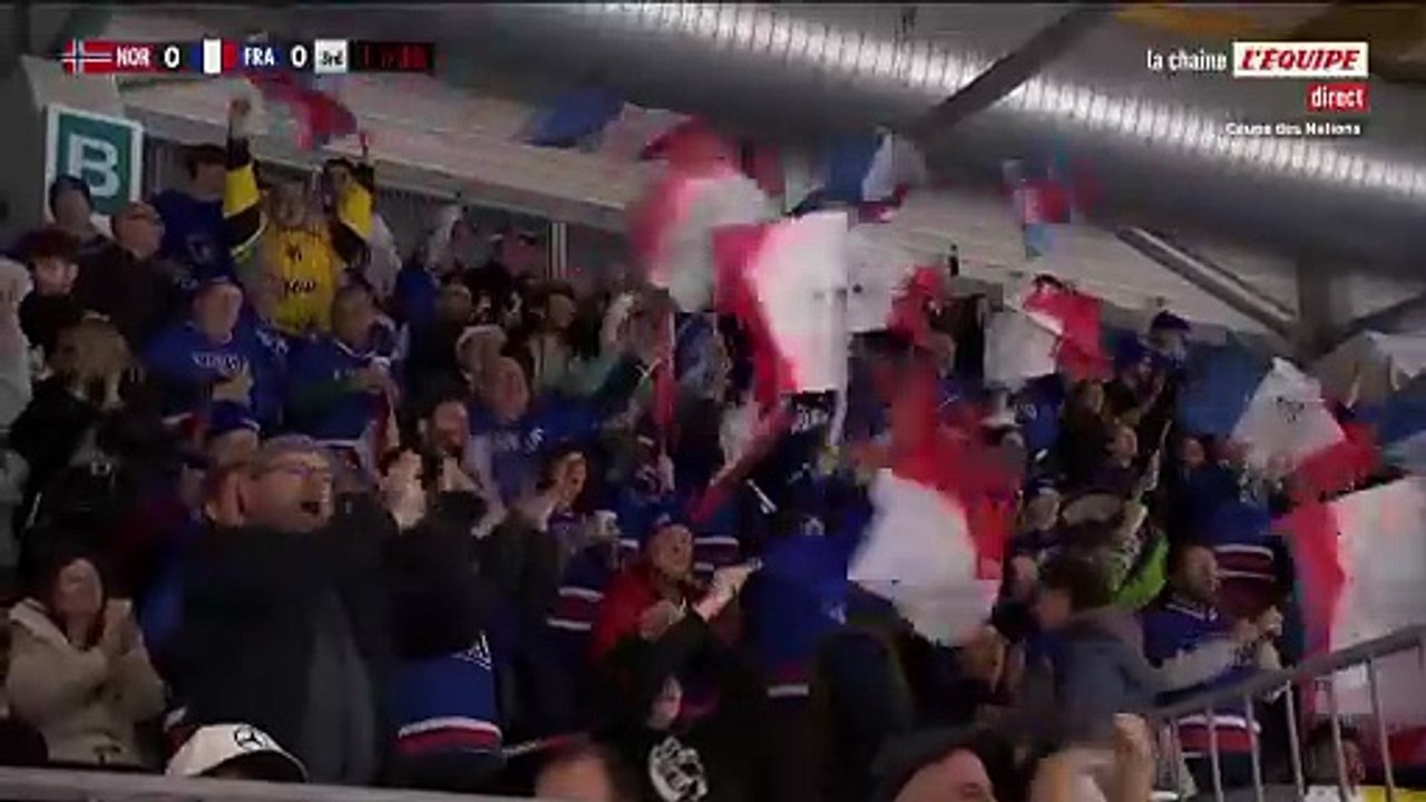 Les buts de Norvège-France - Hockey sur glace - Coupe d'Europe (H)