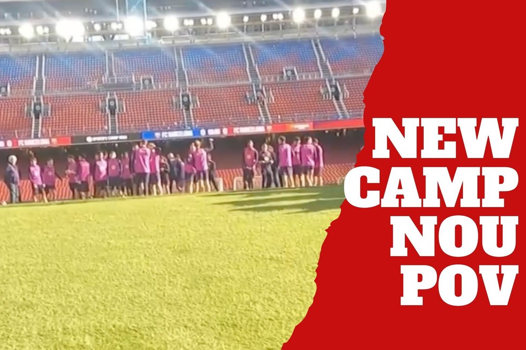 FC Barcelona midfielder gives a never-before-seen view of Camp Nou