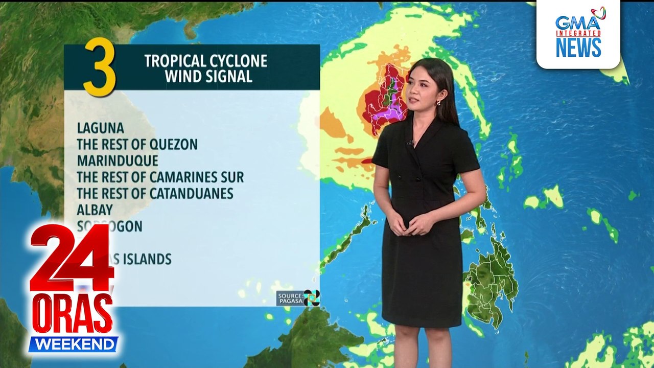 Super Typhoon Uwan, inaasahang daraan sa Polillo Island bago mag-landfall sa Aurora, ayon sa PAGASA | 24 Oras Weekend