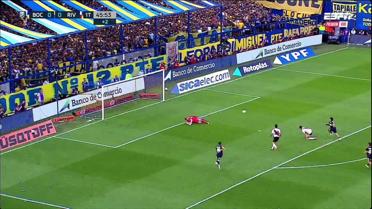 Gol de Zeballos. Boca 1 - River 0