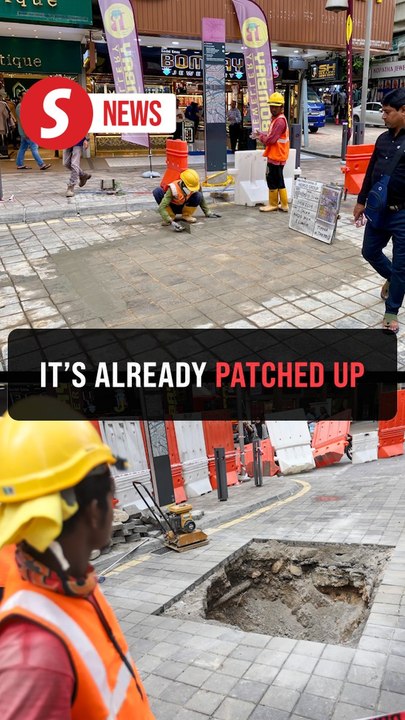 Jalan Bunos Sinkhole Fully Repaired 🚧