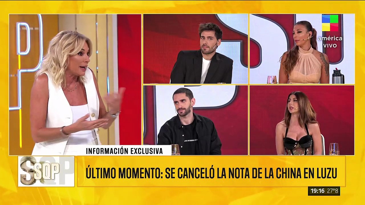 La China Suárez no irá a Luzu TV