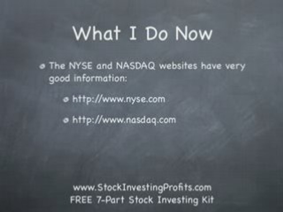 Stock Market for Dummies: Researching