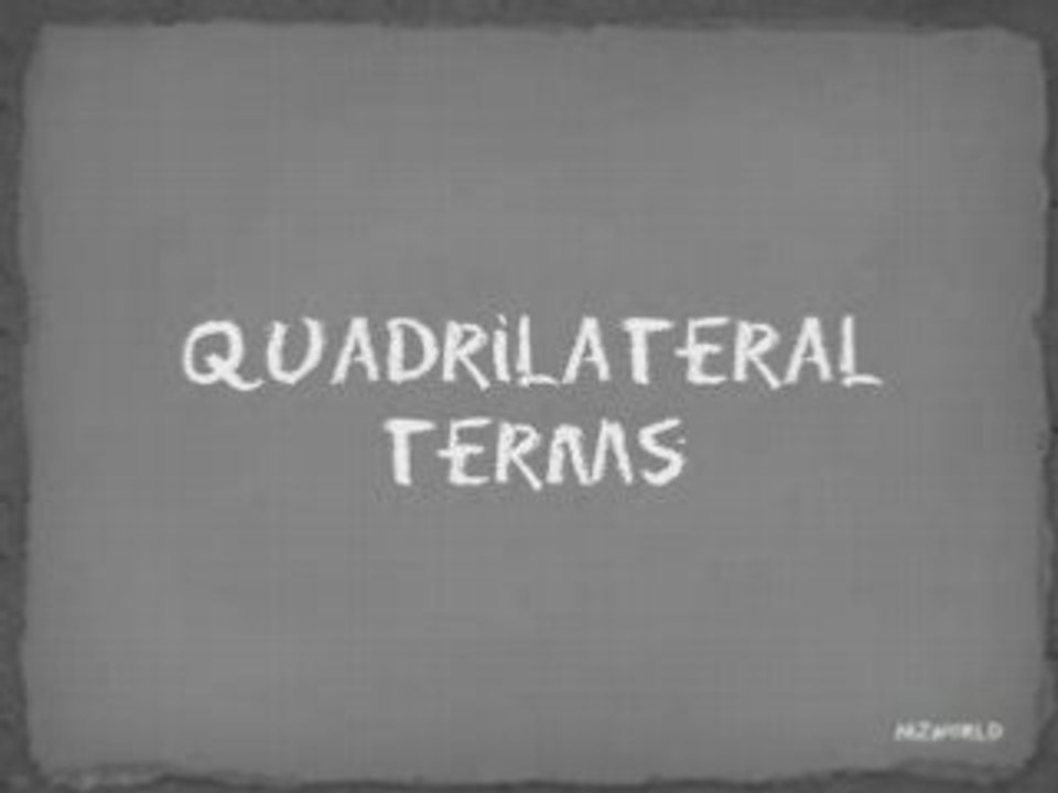 Math Terms of Quadrilateral