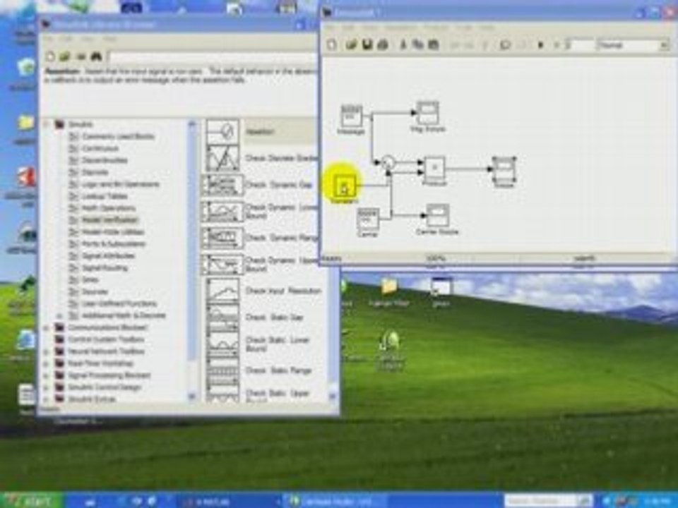 Matlab Simulink - Amplitude Modulation